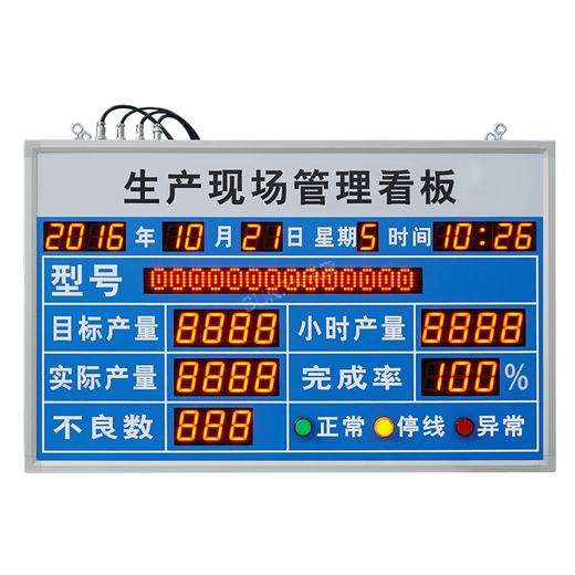 Xunpeng Factory Workshop Produktionsleiter LED Electronic Kanban Production Progress Monitoring PLC Industrielle Daten Display 800*600*70 mm (Single) -17087 Innenräume