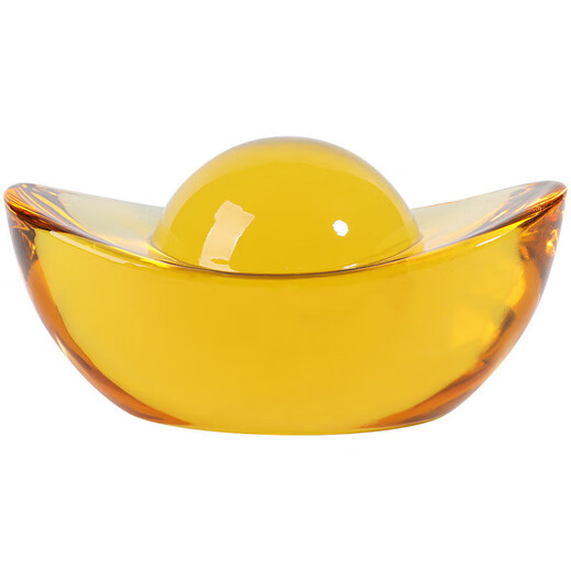 Sculpture, popular finished cornucopia ornaments, citrine ingots, small ingots, 10 pieces, 25mm