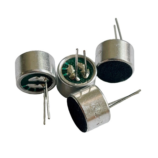 Jiemanguo supplies 9767 pin microphone electret environmentally friendly toy intercom recording microphone BY-EM9767P aluminum 58-40