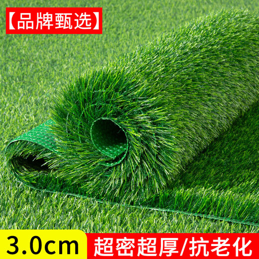 Fake lawn, simulated turf, green carpet, outdoor artificial plastic, artificial bionic outdoor insulation fence, football field, 2.5 cm thickened spring grass, 2 meters wide*4 meters long