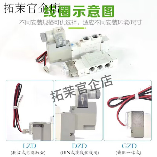 SMC pneumatic solenoid valve 5120/5220/5320-4/5/6LZD/LZE/DZ/DD-01-C4-C6 SY5120-5W0Z-01