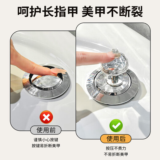 Behind the Scenes Hero Toilet Press Nail Art Toilet Button Assistant Bathroom Universal Toilet Lifter Love Flush Button Diamond Toilet Press