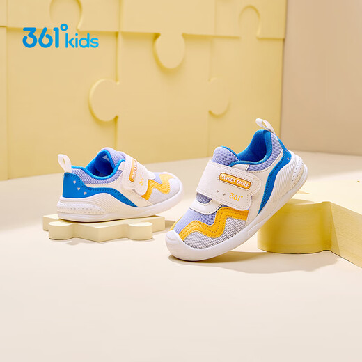 361 children's shoes, children's toddler shoes 25 autumn men and women's flickering children's baby shoes, two-stage sports shoes, blue 26