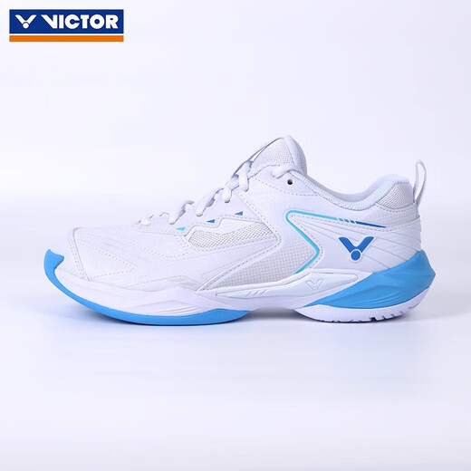 
Victor Victory new badminton shoes P9200NTD second and third generation men and women professional shock absorption training sports shoes same as stars P9200NTD/AF white and blue shoe bag + towel socks 42