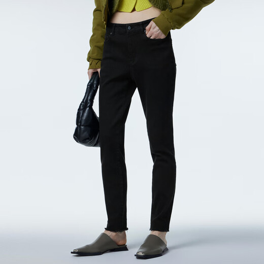 
JNBY [Same Model in Shopping Mall] 23 New Winter Jeans Conical Nine-Point 5NBE14140 957/Denim Shaving S