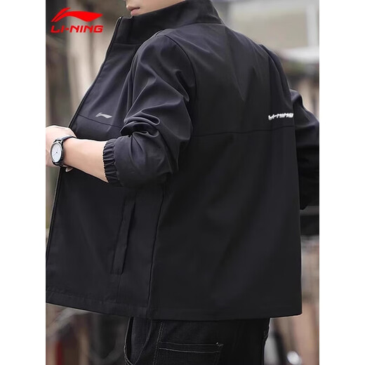 Li Ning windbreaker jacket men's 2025 autumn and winter assault sportswear windproof and waterproof long-sleeved cardigan loose outdoor casual clothing
