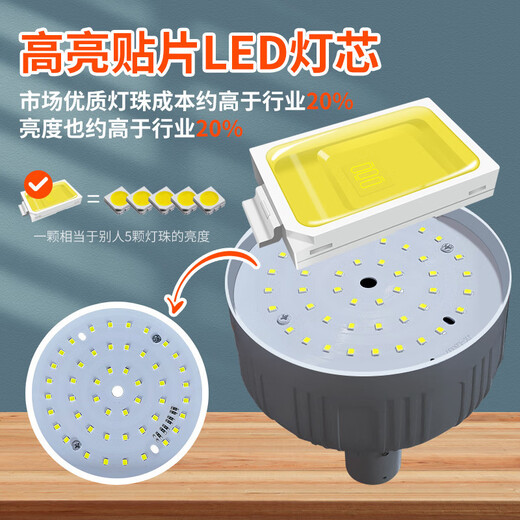 JINGGONG Rechargeable Emergency Lighting LED Bulb Wiring-Free Ultra-Long Life Mobile Outdoor Night Market Power Outage Camping Light 200W White Light