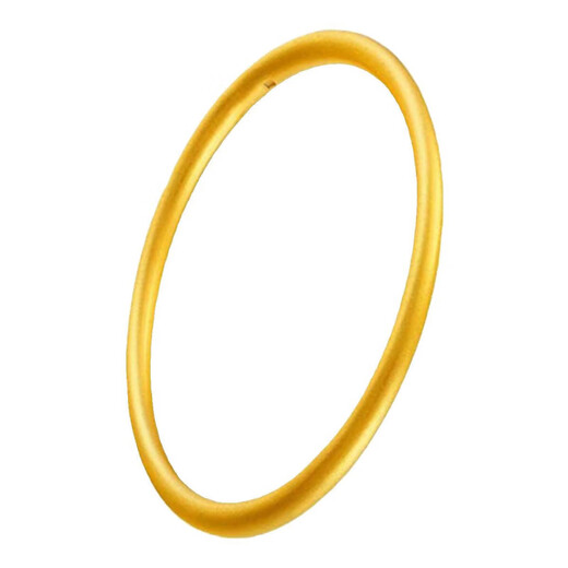 Old temple gold-coated silver bracelet, ancient gold bracelet, simulated plain ring, 24K gold heritage wedding gift, 9999 solid jewelry, 5 mm - inner diameter 62 gold-coated silver, supports recycling