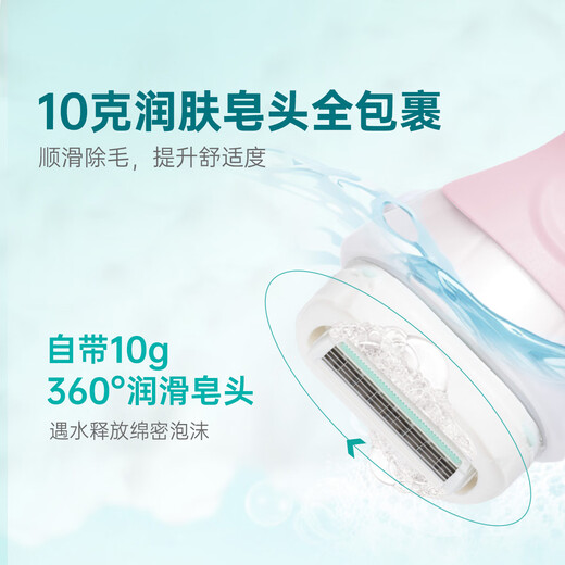 Schick Large Soap Head Replacement Knife for Medium and Dry Muscle Hair Removal Knife, 2 Pack, No Handle, Contains Shea Butter