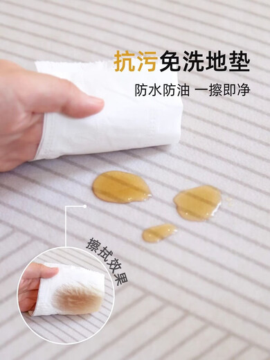 
Kitchen anti-slip mat oil-resistant and dirt-resistant can be rinsed kitchen floor mat pvc waterproof and oil-resistant, free washable floor mat kitchen 15917-Qingyuandai 200x300cm (clean waterproof and oil-resistant as soon as you wipe)