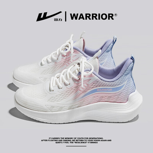 Huili Frauenschuhe Sommer atmungsaktiven Mesh Sportschuhen für Frauen lässig dicke alleinige Laufschuhe für Frauen 1217 Gradient Pink und Lila 37