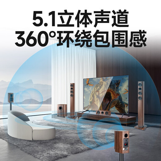 Shanshui F7 home theater audio subwoofer 5.1 Bluetooth speaker set TV living room home KTV singing surround karaoke song wireless microphone dual microphone interface M20 exclusive version