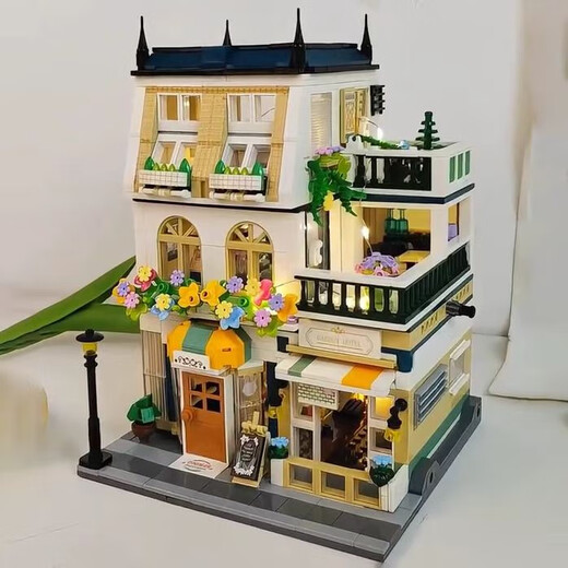 Lego Garden Villa собрать строительные блоки улицы Вид серия Принцесса Замок Хаус Детские игрушки мальчики и девочки подарки на день рождения Wangwang Fashion небольшая квартира 1048 зерна