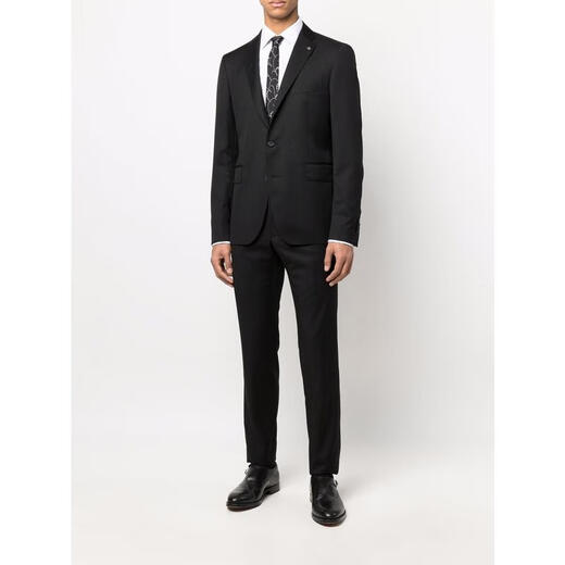 Tagliatore Pure Herren Casual Blazer Business Vielseitige Slim Jacket Black One Size 56