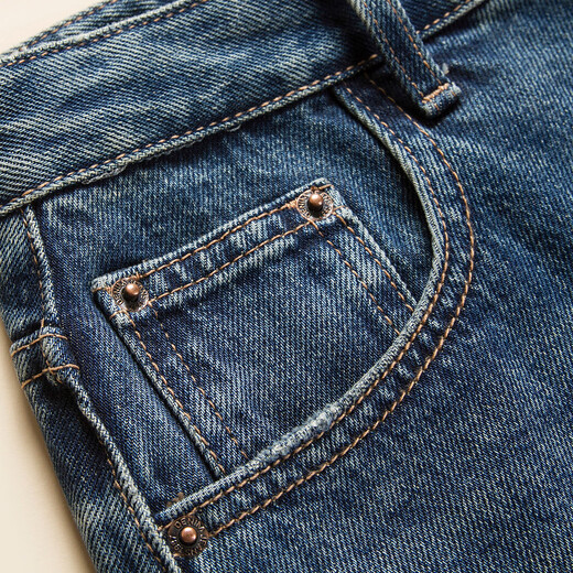 RAIN.CUN high-waisted slim denim skirt for women summer retro A-line slit and arm-length mid-length skirt