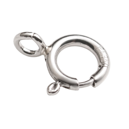 Yuyao pt950 platinum spring buckle necklace buckle head diy pearl bracelet bracelet connecting buckle accessories lobster buckle women's jewelry platinum 5mm closed spring buckle + 2 thick closed rings