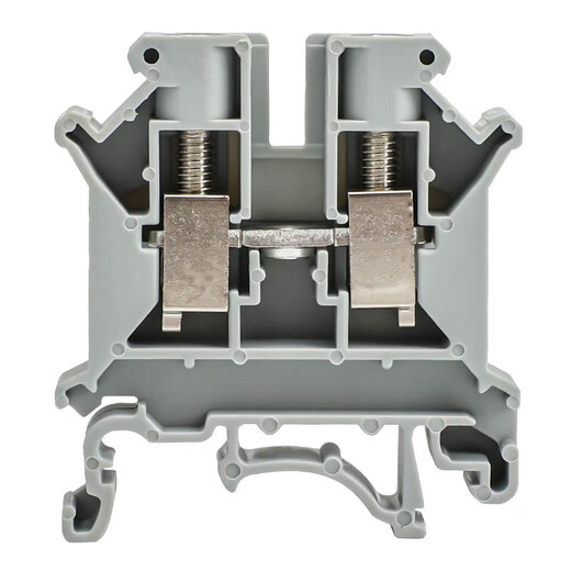 Huijun (HUIJUN) UK6N terminal block guide rail type 6 square flame retardant nylon terminal strip UK6N gray terminal 10 pieces