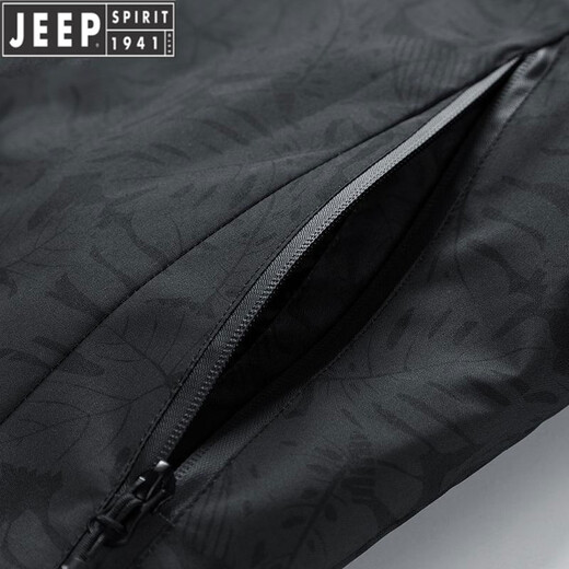 JEEP SPIRIT Jeep International Brand Jacket 2025 Autumn and Winter New Men's Outdoor Sports Hiking and Cycling Clothing Mountaineering Clothing Light Gray EDCO/High-end 3XL 155-170Jin Jin equals 0.5 kg