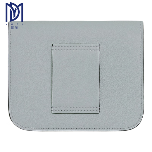 Hermes (HERMES) women's new Kangkang H buckle waist bag coin purse wallet calfskin clutch classic style 10