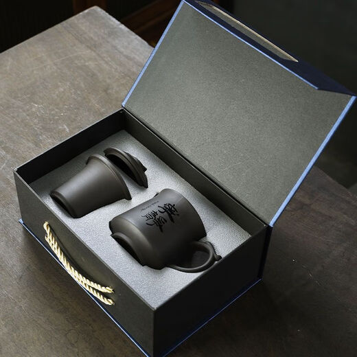 Jingshifu Wan Qingxing Large Capacity Authentic Retro Purple Clay Office Tea Cup with Filter Liner Mug Travel Set Small Tea Drinking Cup (It is not recommended to take a picture and place an order clearly)