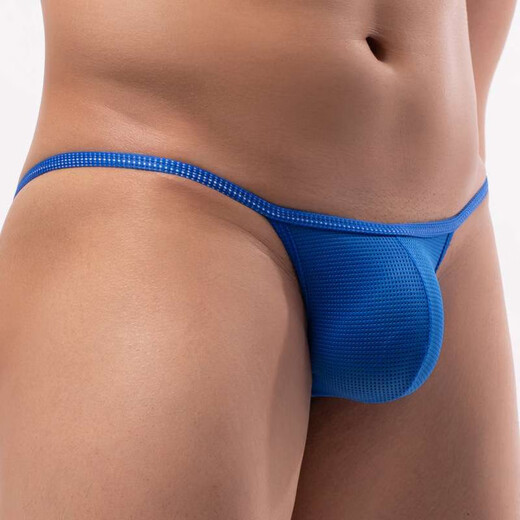 Summer men's underwear fashion sexy fine mesh thong men's nylon comfortable breathable high-end atmosphere C217 Cailan XL