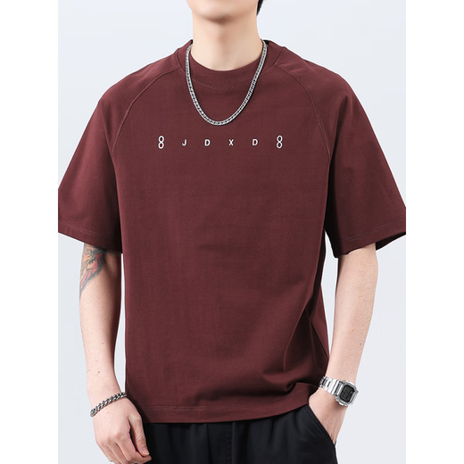 Pang Donglai DL Spring Nouvelle tendance High Street Marque Pure Coton Ice Silk à manches courtes T-shirt masculin 2025 Été en liberté T-shirt T9902 Black 10xl M 100-120Jin [Jin est égal à 0,5 kg]