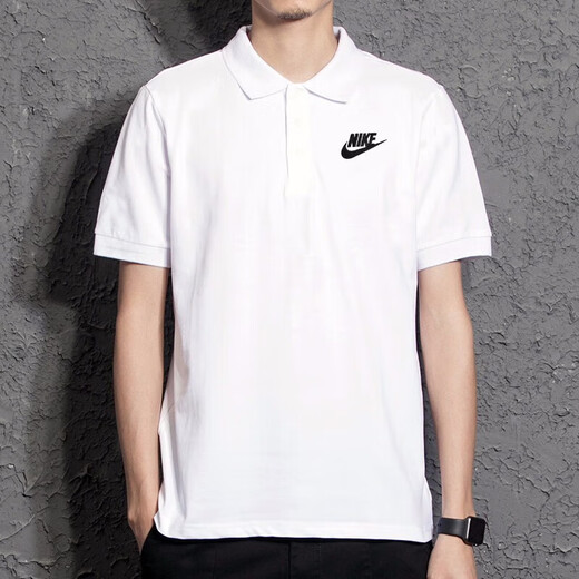 耐克（NIKE）polo衫男士夏季新款运动半袖体恤商务翻领休闲短袖透气T恤 FN3895-100 L