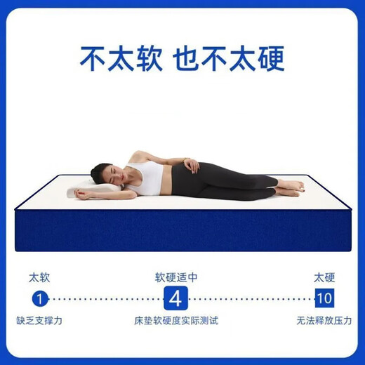 
Xiangqi mattress box roll bag blue memory foam latex mattress hotel compression independent spring mattress C thickness about 21cm [comfortable sleeping] 1350mm*2000mm
