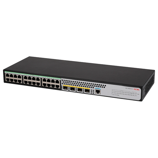 
H3C (H3C) S5024X-HPWR-EI 24-port Gigabit Electricity + 40,000-gigabit fiber port uplink layer 2 network management enterprise-level network POE switch 370W power supply