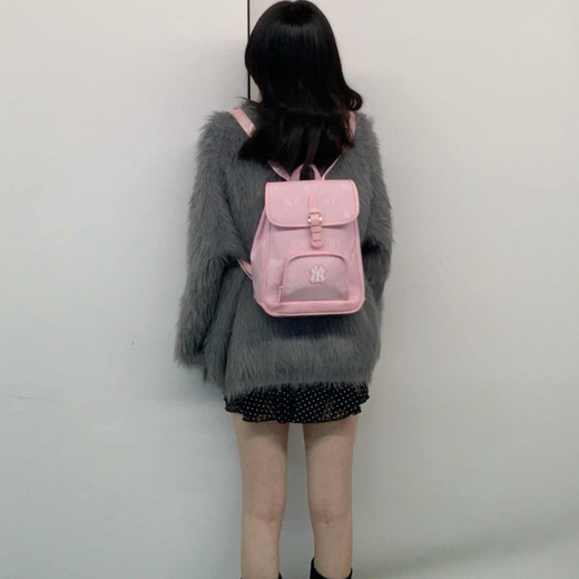 
Meishijiabao (MLB) old-fashioned retro relief steel stamp Polyester (polyester fiber) Backpack Regular Women's Pink 520 Special Pink