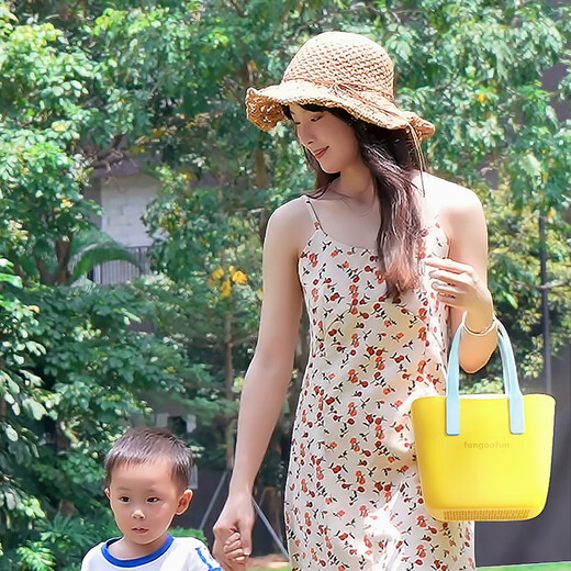 Zefer [Nuevo producto] Van Gogh Fan’s Bolso para bolsos impermeables para mujeres lindos bolsos al aire libre para viajar con bolsas de cubo amarillo, incluyendo forro interior