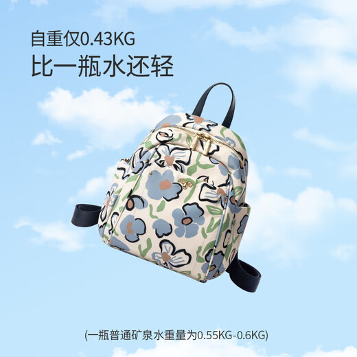 Leif Fashion imprimé Backpack Ins Style polyvalent de banlieue Voyage Backpack Art Flowers Cadeaux