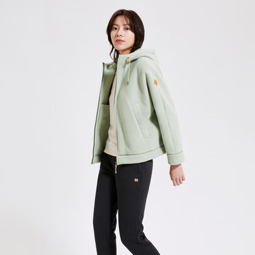 Kolon Sport Life Style Serie Silhouette verdickte Fleece warme Campingjacke Frauen Lavendel lila la s