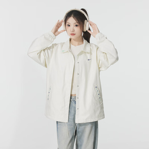 
Nike (NIKE) Women's Clothing 2025 New Summer Sportswear Fashion Outdoor Windproof Jacket Casual Fitness Training Woven Jacket IH9274-047 XL