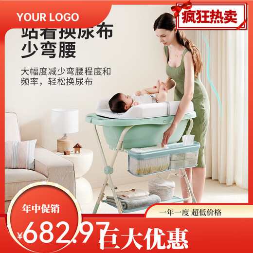 Sweeby Sweeby Windel Tisch Babypflege Tabelle Multifunktionales Neugeborenen Babywindel wechseln mit badewanne berührender tisch grüne badeweichkan nehmen eine bade individuelle badewanne