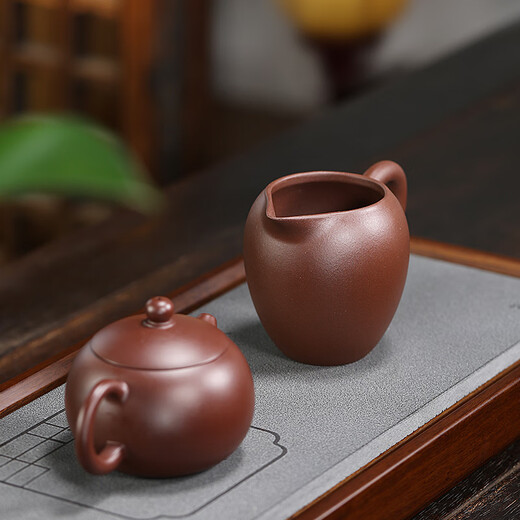 Hidden Pot World Yixing Purple Clay Fair Cup Tea Set Accessories Male Cup Tea Divider Thickened Heat-resistant Original Mineral Purple Clay Asking Dividing Tea Cup Asking Fair Cup 225ml