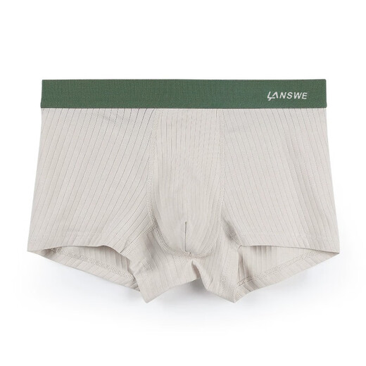 Langsha [10A antibactérien + anti-marins] sous-vêtements pour hommes Boxer en coton pur de grande taille respirant de grande taille 4