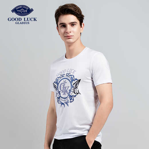 Desha Sommer Baumwolle bequemes Basishemd für Männer Jugend Fashion Diamond Patch Casual Kurzärmer T-Shirt Fy13553 Tinte Schwarz l gleich Größe