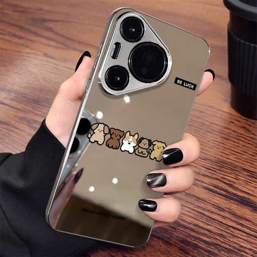 
Shiniao is suitable for Huawei Pura80ultra mobile phone case new mirror five puppies all inclusive p30/40 creative high [electroplating mirror-titanium gray] QM2694 color cat k Huawei nova11Pro