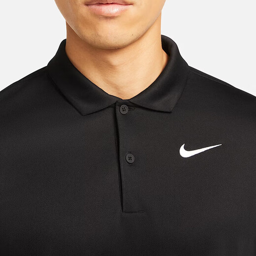NIKE spring and summer men's short-sleeved T-shirt POLO shirt sports and leisure DH0858-010 black M