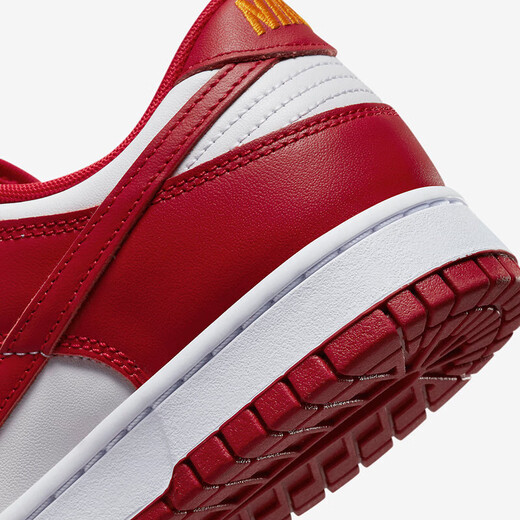 Nike (Nike) Chaussures masculines Dunk Low Retro Sports Chaussures Blancs et Red Trendy Top Lightweight Casual Shoes DD1391-602 44.5