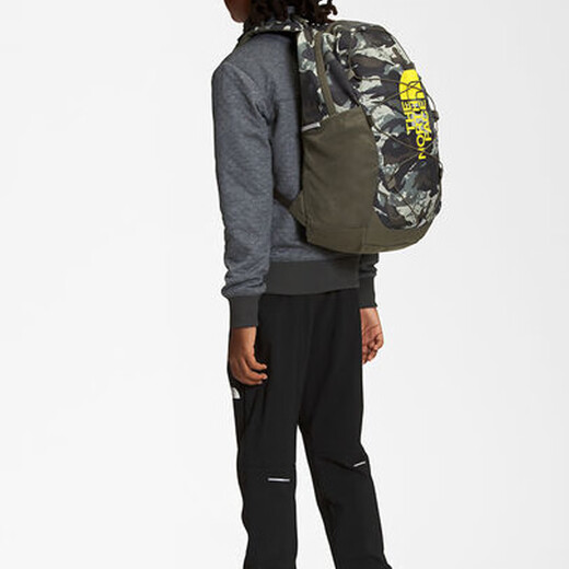North Face Sports Zipper Apertura y cierre Otros materiales Mochila mochila mochila regular de hombres y mujeres camuflaje de camuflaje de camuflaje