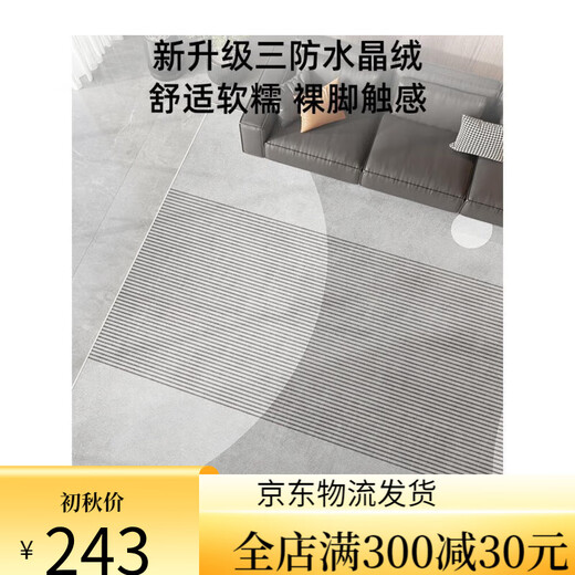 Suye Carpet Living Room 2024 New Light Luxury Sofa Floor Mat Free Washable Wipe Room Bedroom Home Coffee Table Blanket Thick Modern 15601 240*300cm Customized Model No Return or Replacement