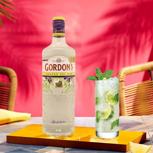 哥顿（Gordon’s） 洋酒 金酒 杜松子酒 琴酒 700mL*2瓶