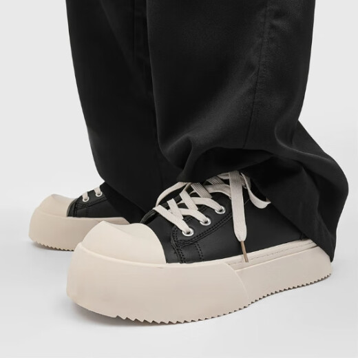 Zapatos de bonalización de derby de derby zapatos de mickey para hombres con un elevado mínimo de la calle minimalista espesa en los zapatos clásicos casuales y versátiles con zapatos de fondo, el mismo estilo que las estrellas [41]