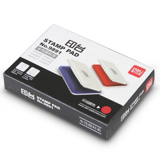 
Deli Square Quick Dry Ink Clear Imprint Red Second Dry Wholesale 1 Printing Platform - Red [Deli 9891]