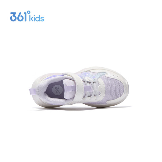 361 Children's Shoes Children's Sports Shoes 2025 Autumn Girls Light Soft Elastic Sweet Childlike Casual Shoes Purple 32