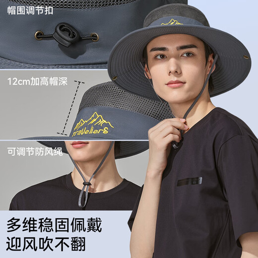 Fitonton Sun Protection Hut Herren Sonnenhut Sommer Outdoor Großer Rand Cooler Hut Herrenbergsteiger atmungsable Fischerhut UV Sonnenhut