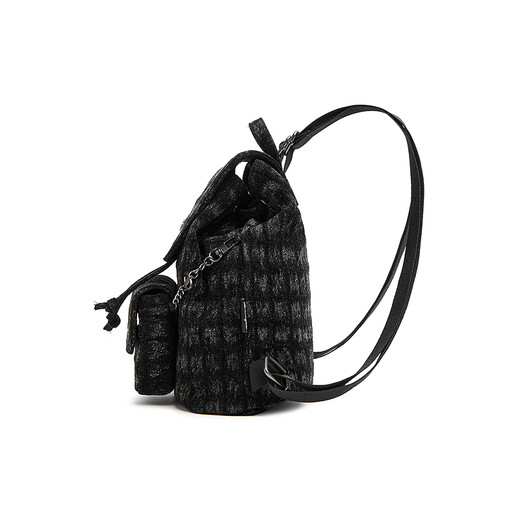 Champion Rucksack neuer Mini Dundu Tasche Xiaoxiang Style Denim -Tasche Mode und lässig schwarze Single -Größe