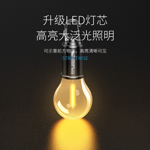 
Smiling Shark High Light Charging Retro Tent Solar Camping Tungsten Wire Emergency Camping LED Ball Lighting Lights Street Stall Wait 985H [P90 Sunlight/Extremely Bright 9856L]